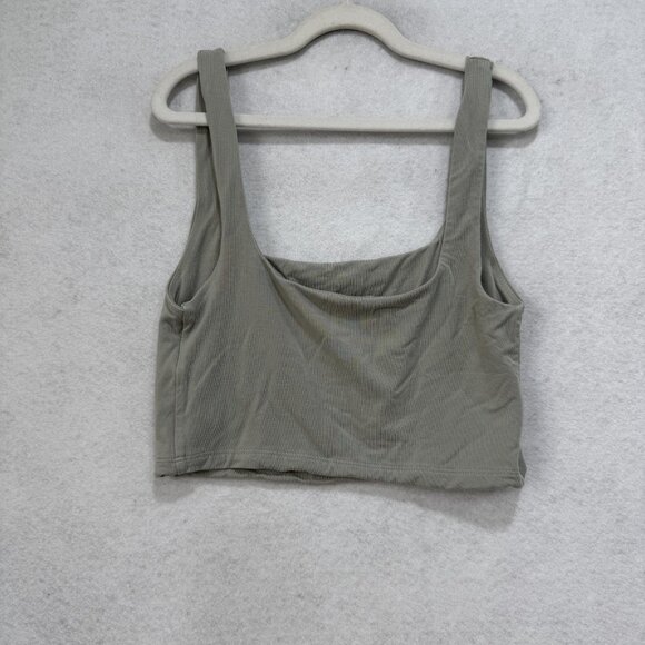 Wilfred Tank Top Womens Small Sage Green Tencel Lyocell Crop Cami Aritzia 81966 - Picture 4 of 8